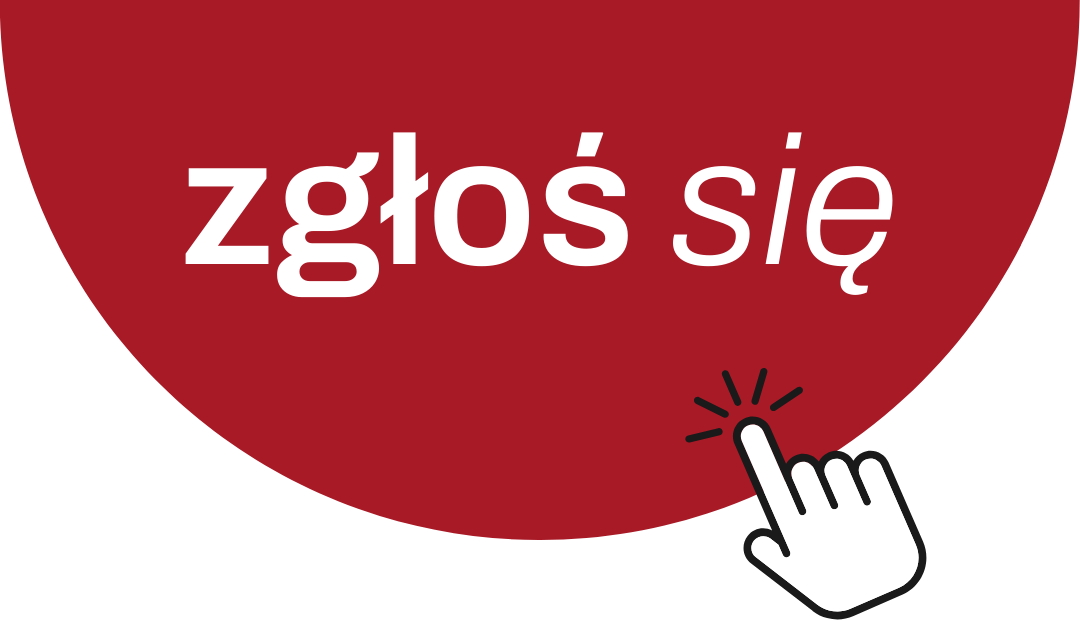 przycisk z napisem "zgłoś się" prowadzący ddo formularza zgłoszeniowego do programu