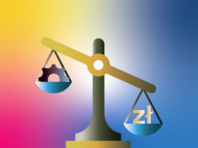 ikona - waga, waluta