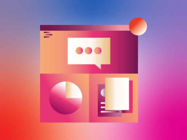 ikona - wykres kołowy, dokument