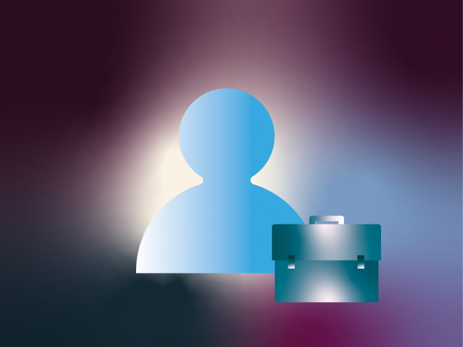 ikona - człowiek z teczką